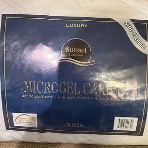 Queen pillow microgel for side sleepers